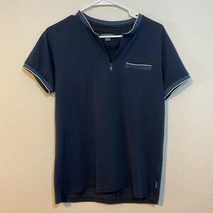 Nick Danger Mandarin Zip Polo Size Medium